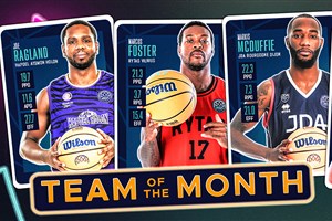Holon, Vilnius, Dijon, Bahcesehir and AEK with players on Team of the Month